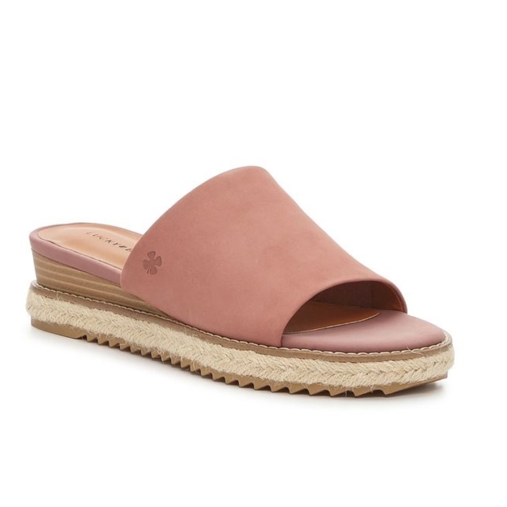 Lucky Brand Pink Wedge Espadrille sandals